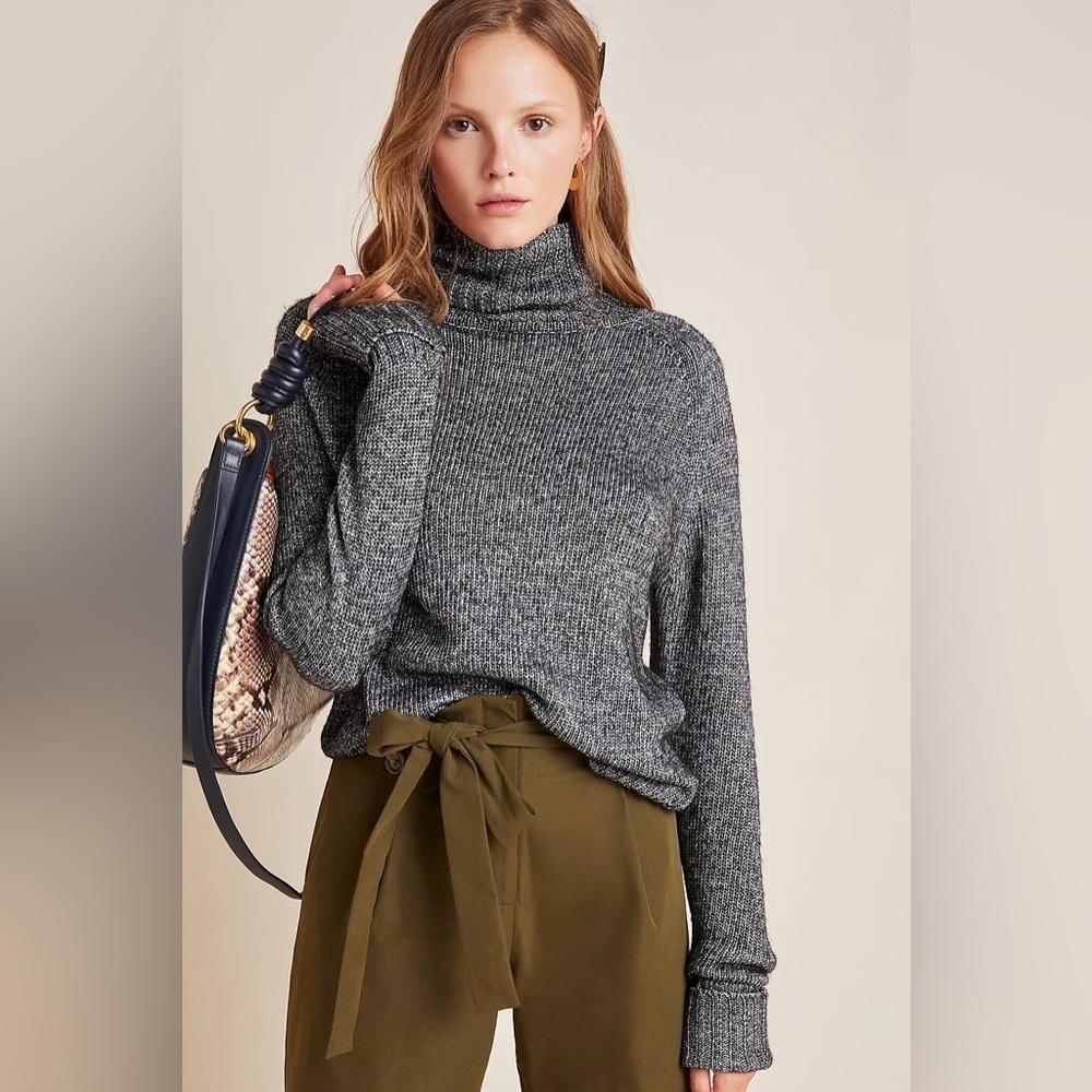 Anthropologie Coretta Shine Turtleneck Sweater